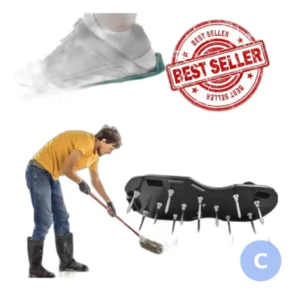 Aerator do trawników z kolcami - buty napowietrzające — zdjęcie 1