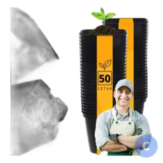Doniczki produkcyjne do rozsady sadzonek - zestaw 50 sztuk na parapet — zdjęcie 1
