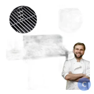 Przenośny grill ogrodowy z półkami i kółkami, stalowy ruszt węglowy — zdjęcie 1