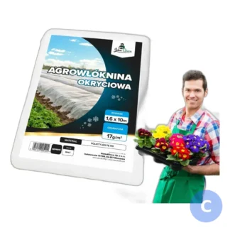 Agrowłóknina wiosenna biała okryciowa 1,6m x 20m (17g) - ochrona roślin przed mr — zdjęcie 1