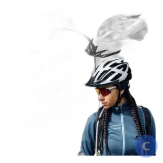 Kask rowerowy MTB z wentylacją, lekki, regulowany, lampka LED USB-C - 6 trybów — zdjęcie 1