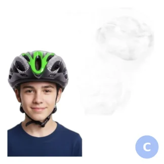 Kask rowerowy dla dzieci regulowany 54-62 cm sportowy — zdjęcie 1