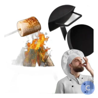 przenośne palenisko ogrodowe trójnóg metalowy ognisko grill 60cm — zdjęcie 1