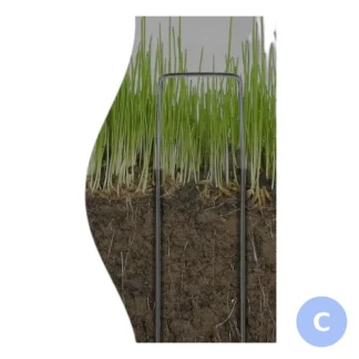 Szpilki do agrowłókniny, folii i mat - kotwy ogrodowe 15cm (100szt) — zdjęcie 1